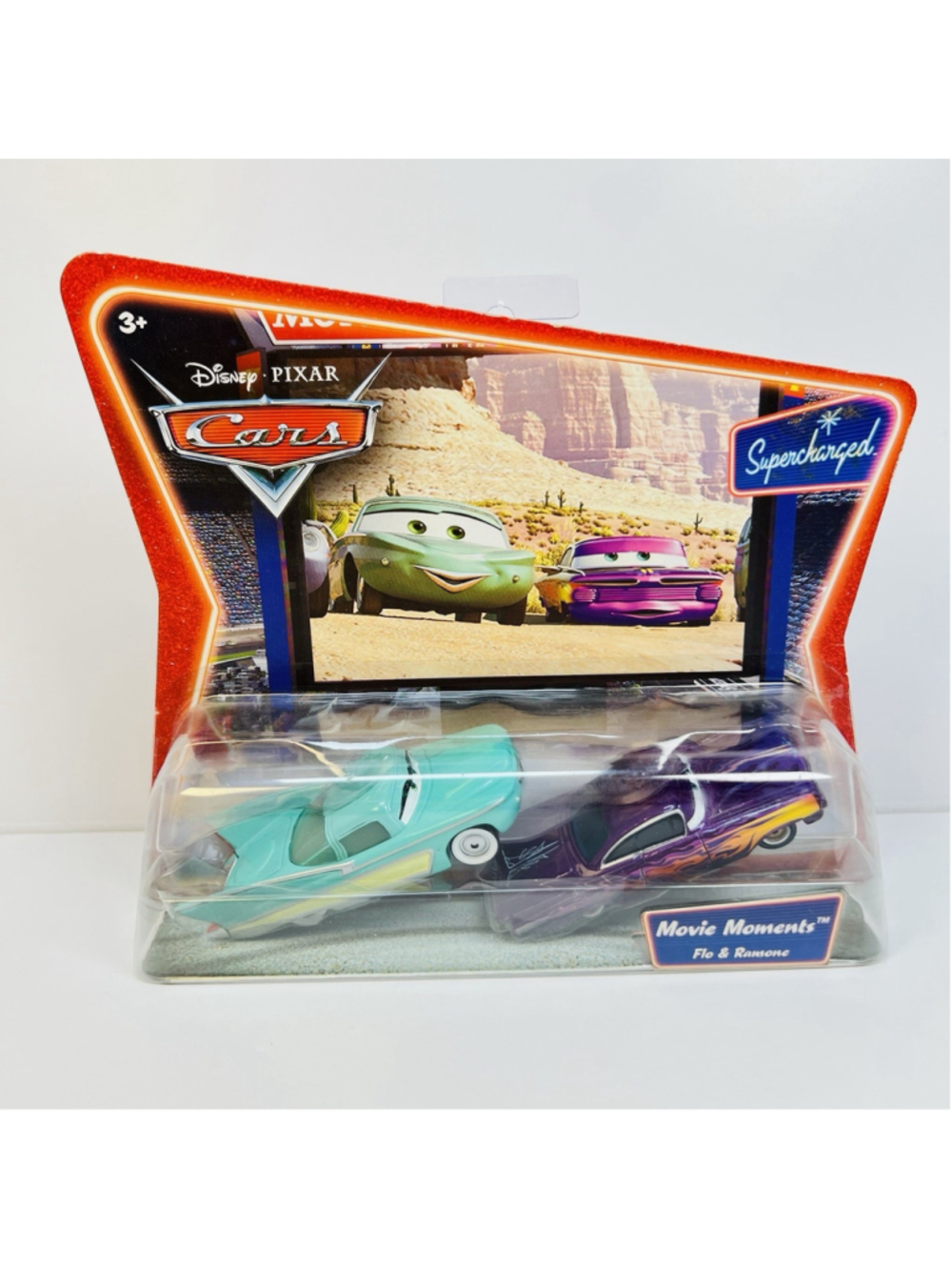 2006 Disney / Pixar "CARS" Supercharged "MOVIE MOMENTS" FLO & RAMONE
